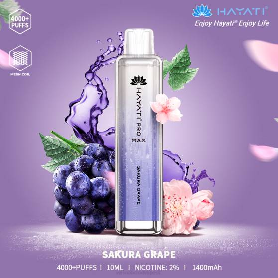 Vape Jednorázové Bez Nikotinu RHNN173 | Hayati Pro Max hrozno sakura 4000