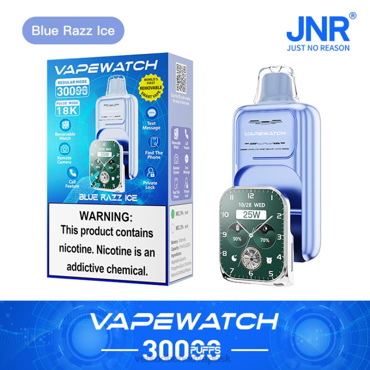 Vape Jednorazove 864J811 - JNR vape hodinky modrý razz ľad