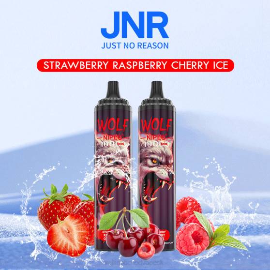 Vape Jednorázové Bez Nikotinu RHNN773 | JNR WOLF NIPLO jahoda malina čerešňa ľad