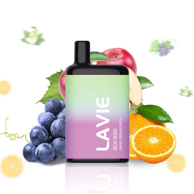 LAVIE BOX 6000 ťahov V8H0202 | Nejlepsi Vape Cigareta hroznové pomarančové jablko
