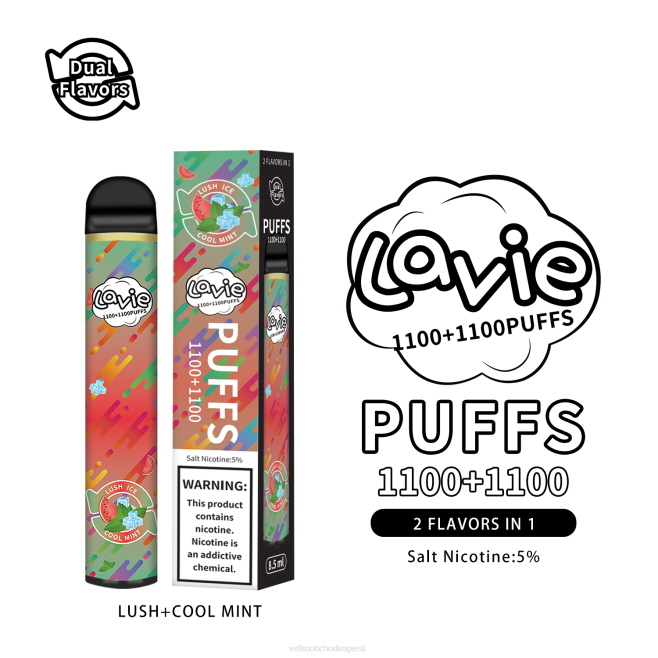 LAVIE BAR Switch 2200 ťahov V8H0294 | Vape E Cigareta svieža/chladivá mäta