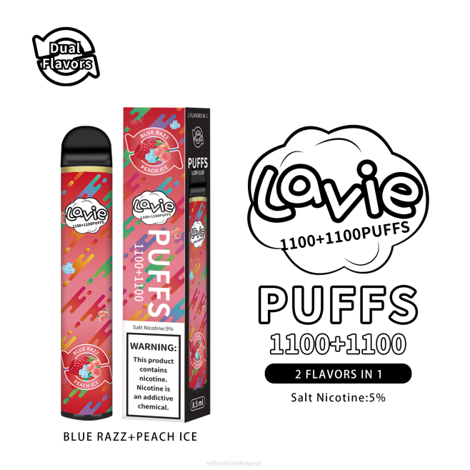 LAVIE BAR Switch 2200 ťahov V8H0298 | E Cigareta SK modrý razz/broskyňový ľad