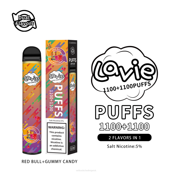 LAVIE BAR Switch 2200 ťahov V8H0299 | Vape Cigareta Cena red bull/gumové cukríky