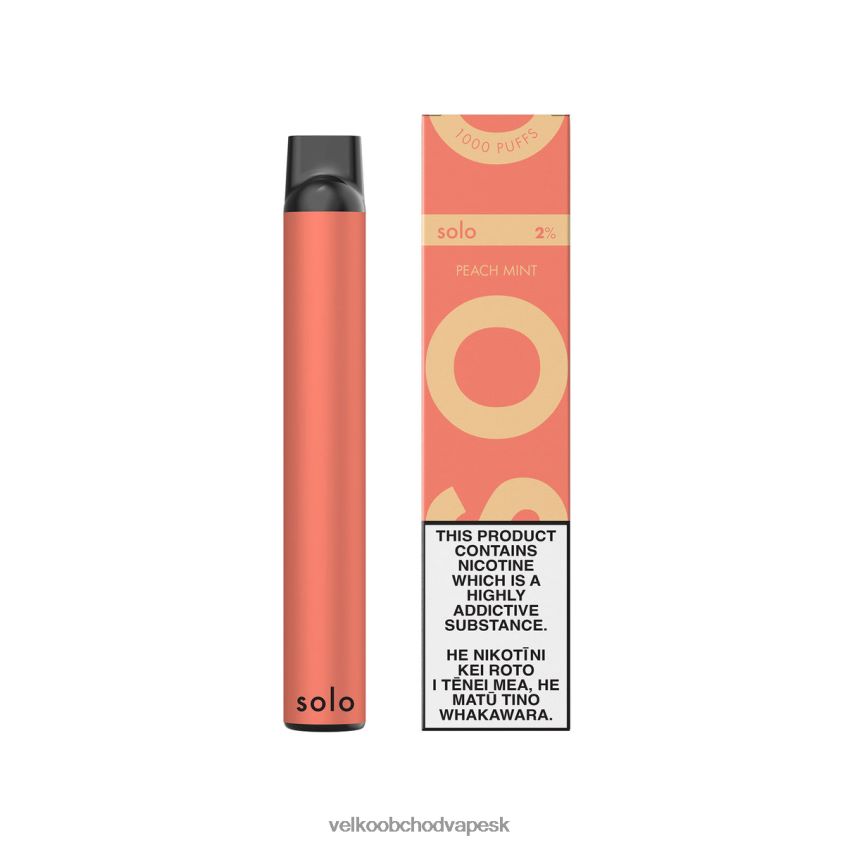 Nejlepsi Vape Cigareta L486RP6 - Solo jednorazová vapa broskyňová mäta