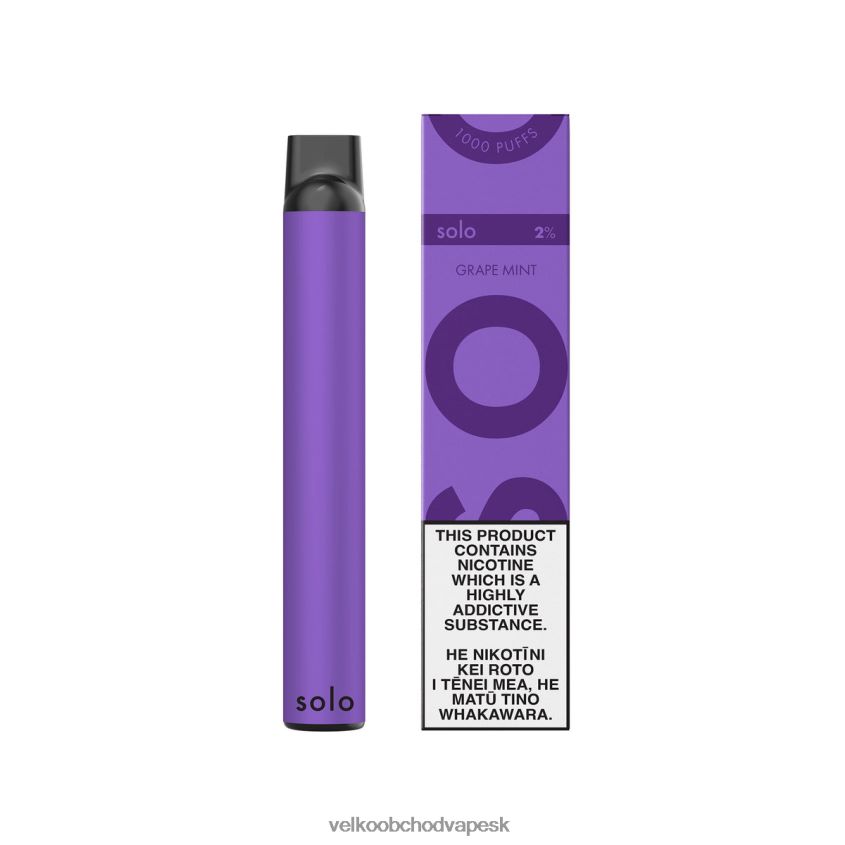 Vape E Cigareta L486RP7 - Solo jednorazová vapa hroznová mäta
