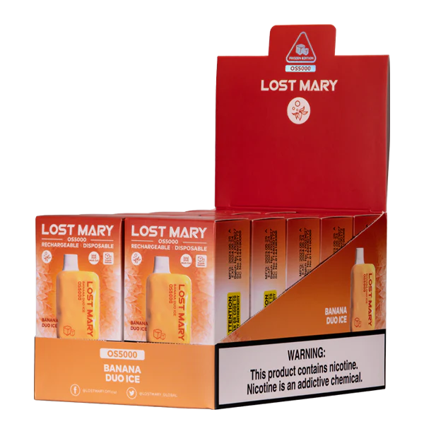 E Cigareta Na Liquid RHNN107 | LOST MARY OS5000 banánové duo ľad