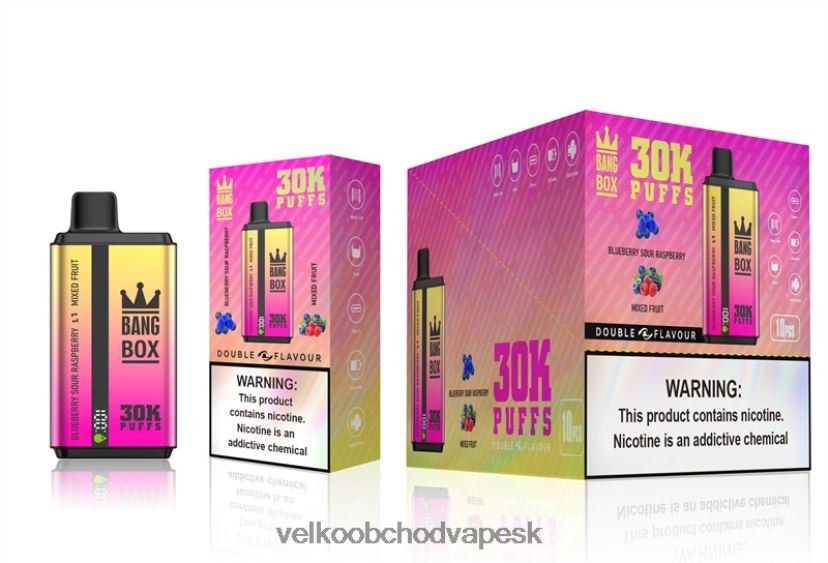 Bang Box 30 000 ťahov s dvoma príchuťami HJ428066 - Vape Jednorazove čučoriedka kyslá malina & mix ovocia