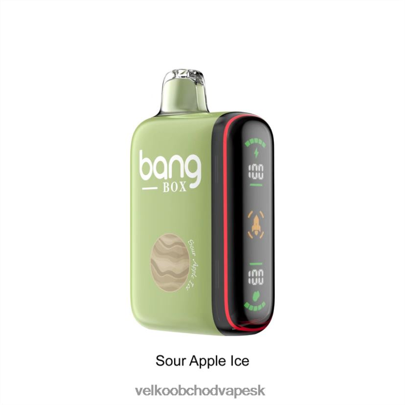 Bang Box Inteligentný displej výkonu 9000-18000 ťahov HJ428028 - Vape Jednorazove kyslý jablkový ľad