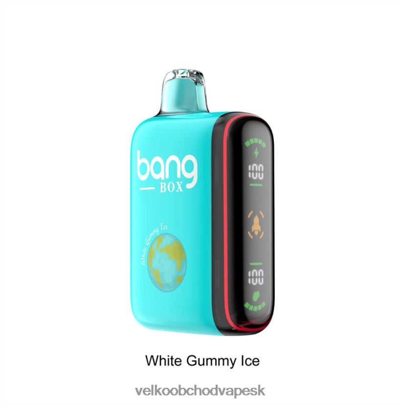 Bang Box Inteligentný displej výkonu 9000-18000 ťahov HJ428030 - Vape Velkoobchod biely gumový ľad
