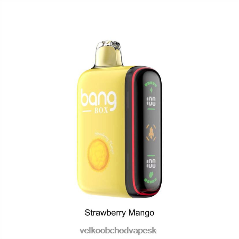 Bang Box Inteligentný displej výkonu 9000-18000 ťahov HJ428035 - Vape Jednorázové Bez Nikotinu jahodové mango