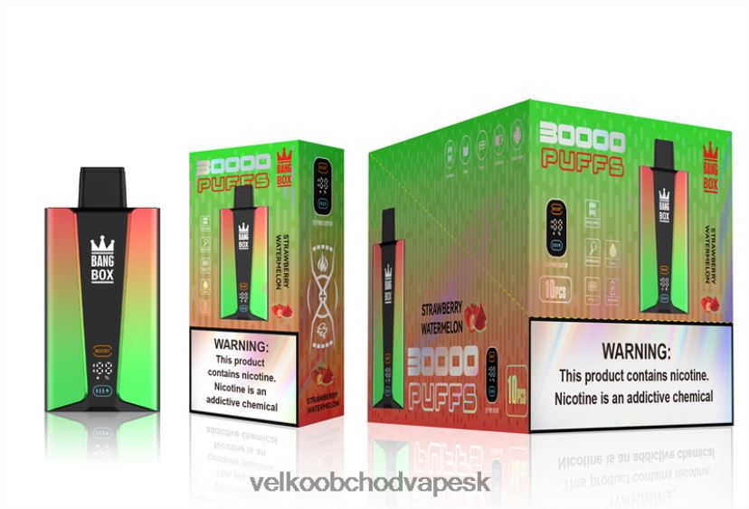 Bang Box Inteligentná obrazovka s 30 000 ťahmi HJ428075 - Veľkoobchod Vape SK jahodový melón