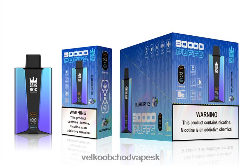 Bang Box Inteligentná obrazovka s 30 000 ťahmi HJ428079 - Veľkoobchod Vape SK čučoriedkový ľad