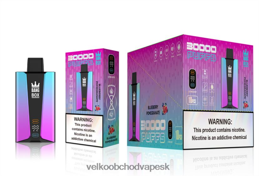 Bang Box Inteligentná obrazovka s 30 000 ťahmi HJ428080 - Vape Velkoobchod čučoriedkové pomgerante