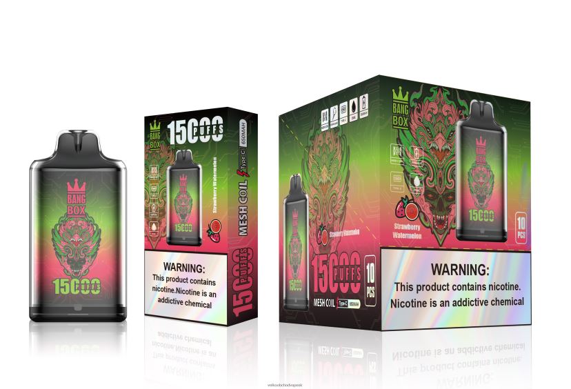 Bang Box s1-15000 potiahnutí HJ4280103 - Veľkoobchod Vape SK jahodový melón