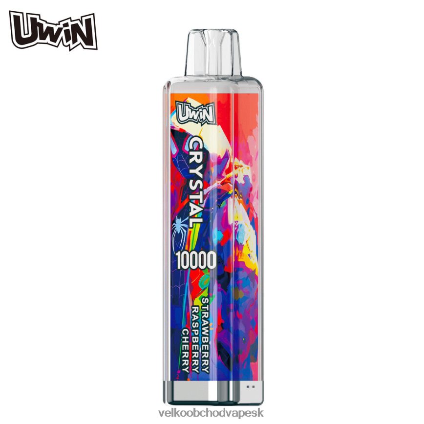 Vape E Cigareta jahoda malina čerešňa - UWIN CRYSTAL 10 000 jednorazové vapy 0HZV067
