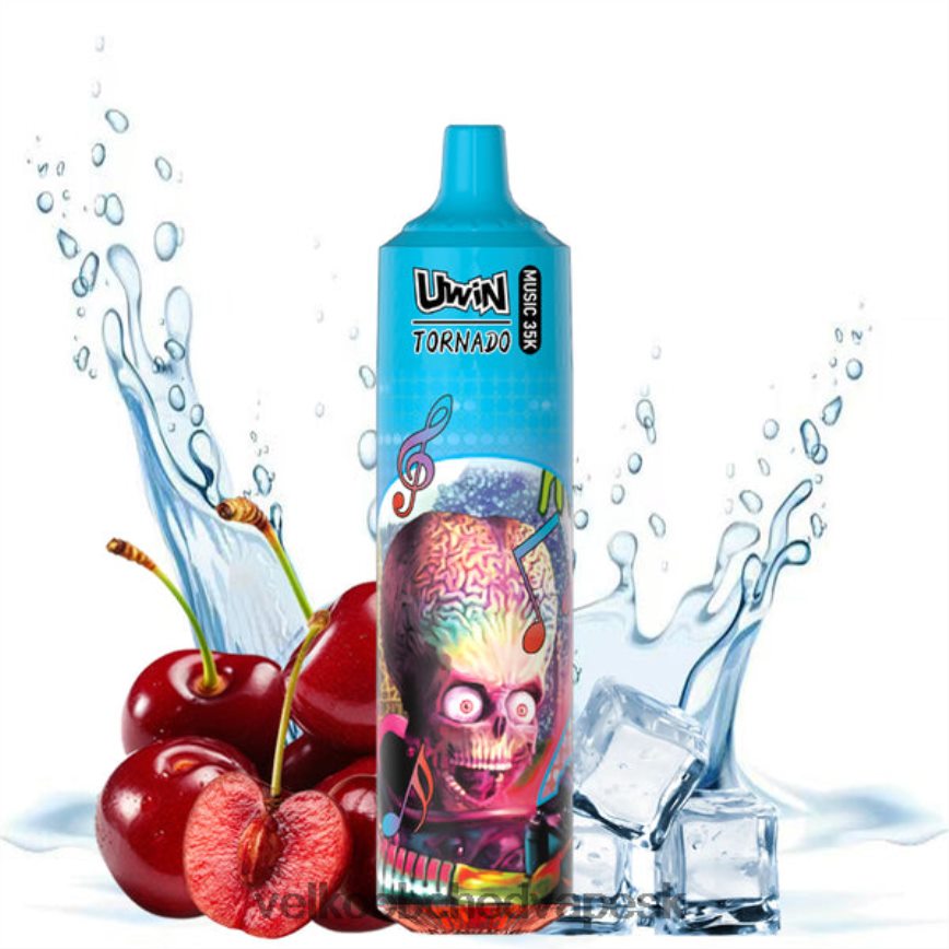 Vape E Cigareta čerešňový ľad - UWIN CRYSTAL 35k jednorazová vapa 0HZV0621