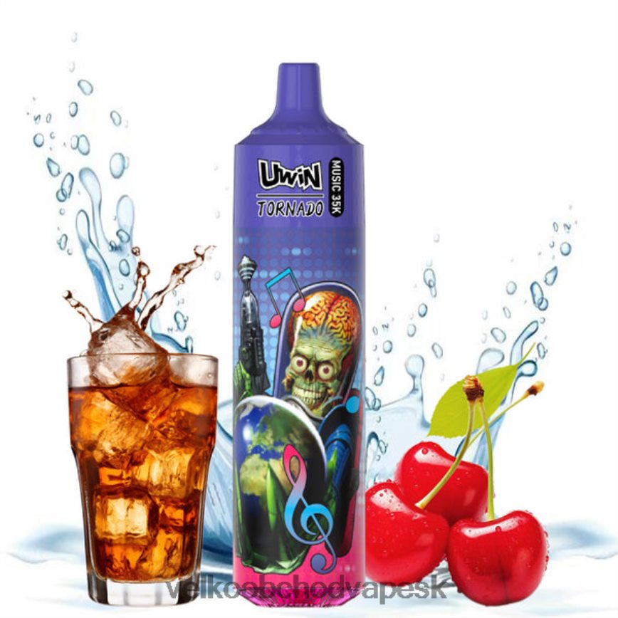 Vape E Cigareta čerešňová cola - UWIN CRYSTAL 35k jednorazová vapa 0HZV0628
