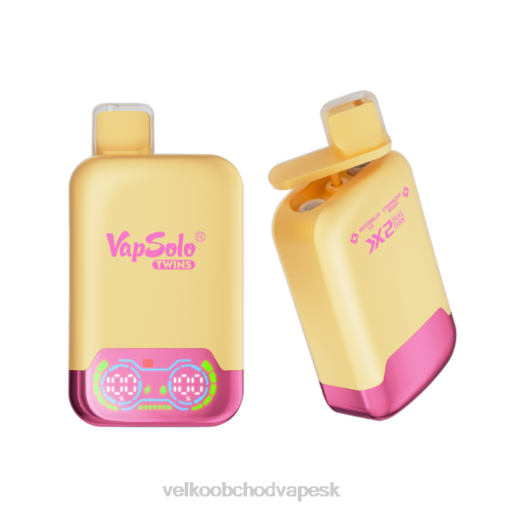 Vape Jednorázové Bez Nikotinu 66VR6129 Vapsolo TWINS jednorazová vapa melónový ľad a jahodové mango