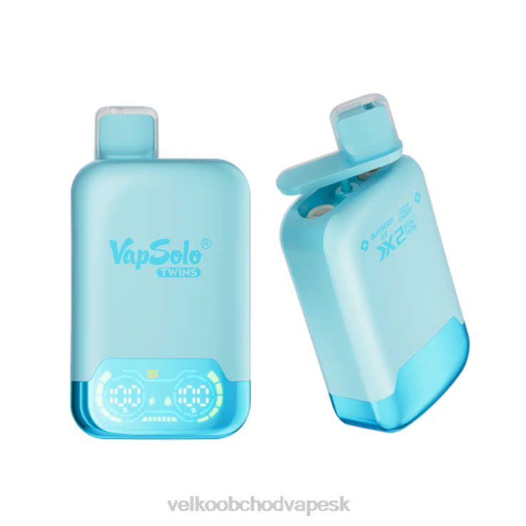 Vape Jednorazove 66VR6121 Vapsolo TWINS jednorazová vapa čučoriedkový ľad a šumivá čerešňa