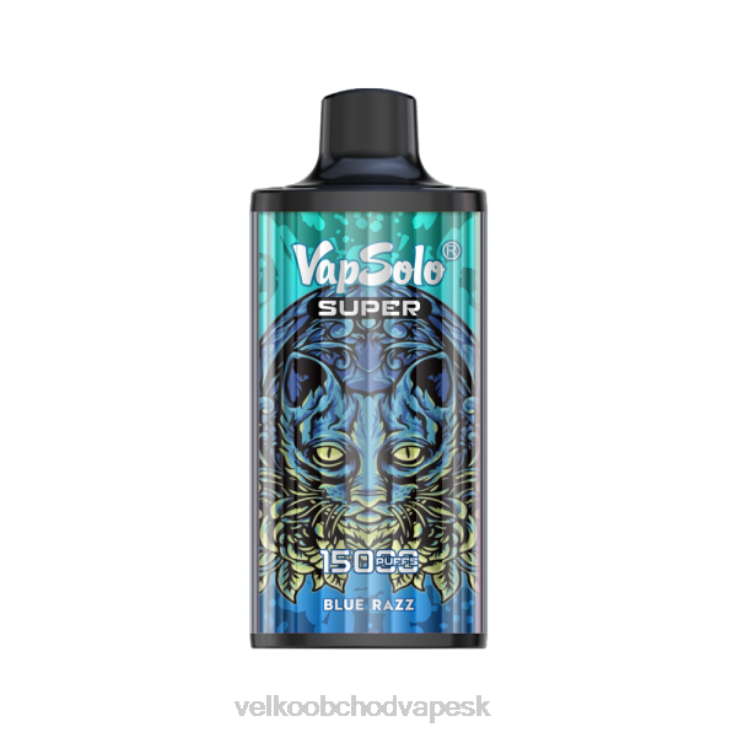 E Cigarety Jednorazove 66VR6108 Vapsolo SUPER jednorazová vapa modrý razz