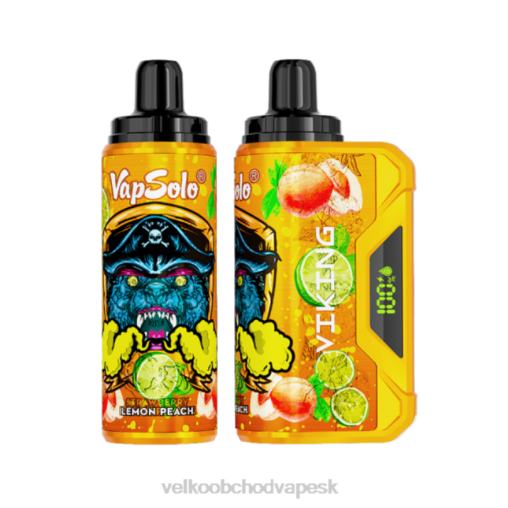 E Cigarety Jednorazove 66VR6135 Vapsolo VIKING jednorazová vapa citrónová broskyňa