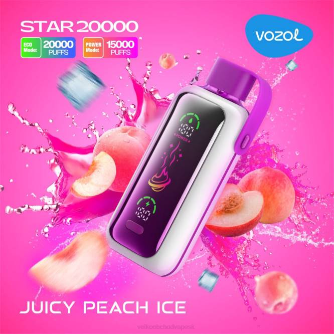 VOZOL STAR 20 000 N8H010 šťavnatý broskyňový ľad Vape Jednorazove
