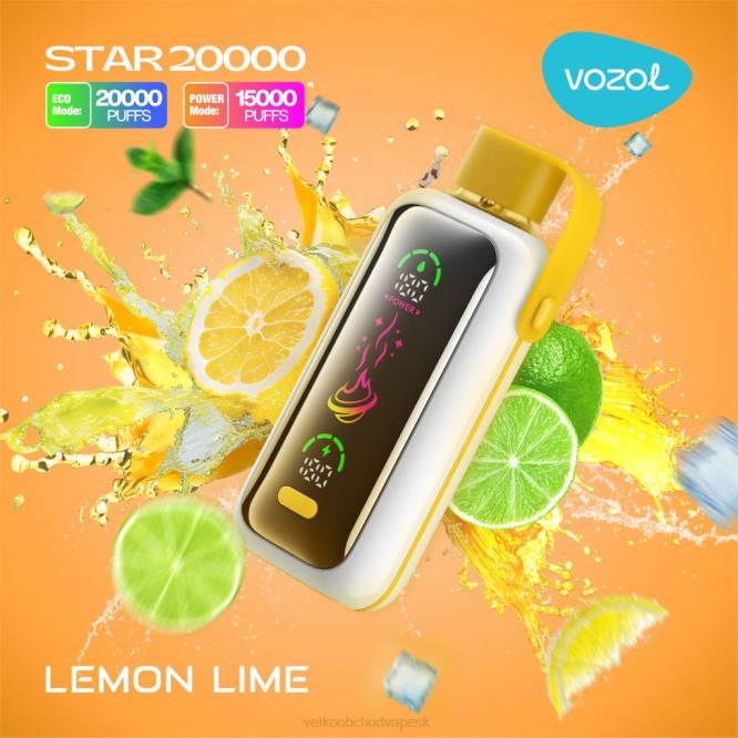 VOZOL STAR 20 000 N8H011 citrónová limetka E Cigareta Bez Nikotinu