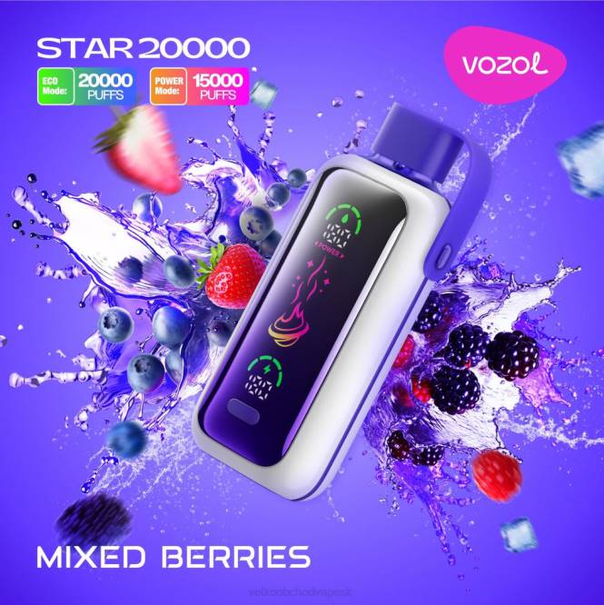 VOZOL STAR 20 000 N8H014 zmiešané bobule Vape Velkoobchod