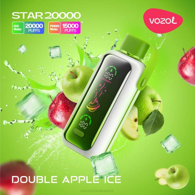 VOZOL STAR 20 000 N8H07 dvojitý jablkový ľad Veľkoobchod VapeSK