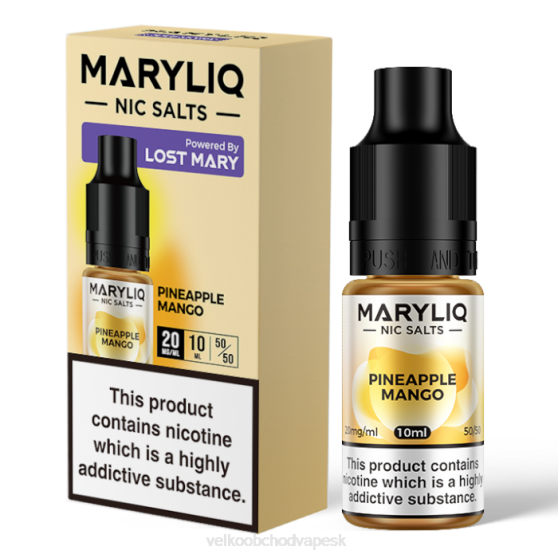 Vape Jednorázové Bez Nikotinu RHNN453 | LOST MARY MARYLIQ ananás mango nikelnaté soli - 10 ml - 20 mg