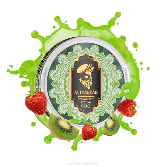 Vape Jednorazove RHNN54 | ALIBARBAR jahodový ľad s kiwi nikotínové vrecko