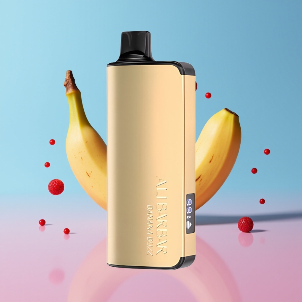 Alibarbar Ingot 9000 Puffs Banánové Bzučanie 22ml 2350mAh LED Alibarbar Ingot 9000 Puffs Banánové Bzučanie 22ml 2350mAh LED