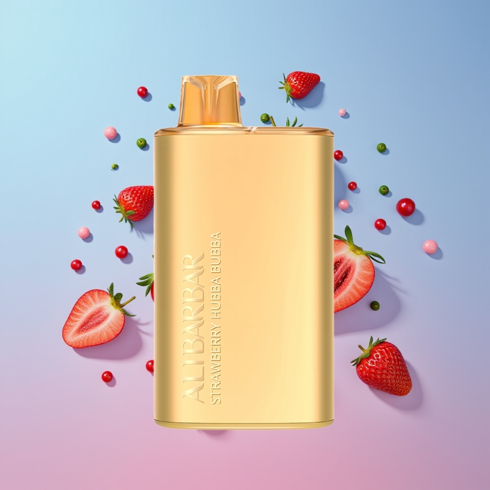 Alibarbar Rich 8000 Puffs Jednorázová E-cigareta Jahoda Hubba Bubba 20ml/8000 fajok/2000mAh Alibarbar Rich 8000 Puffs Jednorázová E-cigareta Jahoda Hubba Bubba 20ml/8000 fajok/2000mAh
