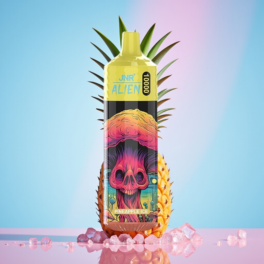 JNR Alien 10000 Puffs Ananásový ľad, 850mAh, 20ml, Type-C, RGB