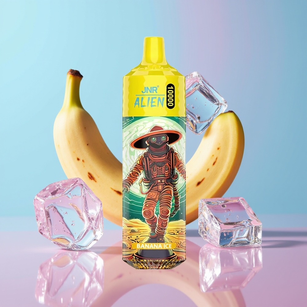 JNR Alien 10000 Puffs Banánový ľad, 850mAh, 20ml, Typ-C, RGB