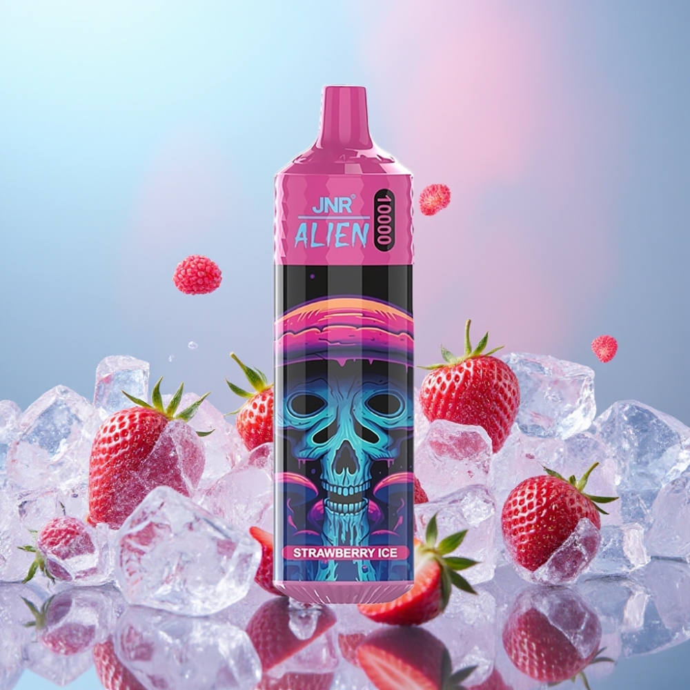 JNR Alien 10000 Puffs Jahoda Ľadová 850mAh 20ml RGB