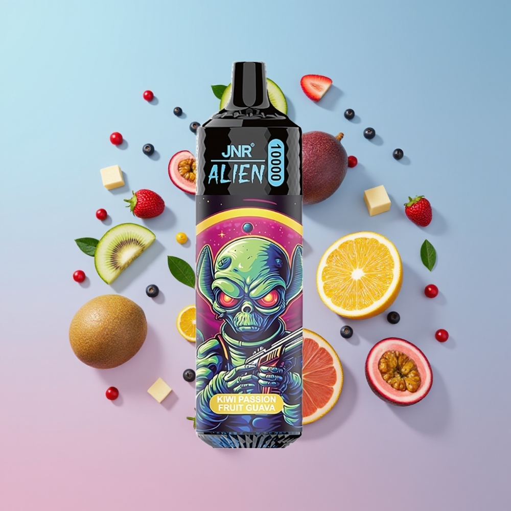 JNR Alien 10000 Puffs Kivi maracuja guava 850mAh 20ml RGB