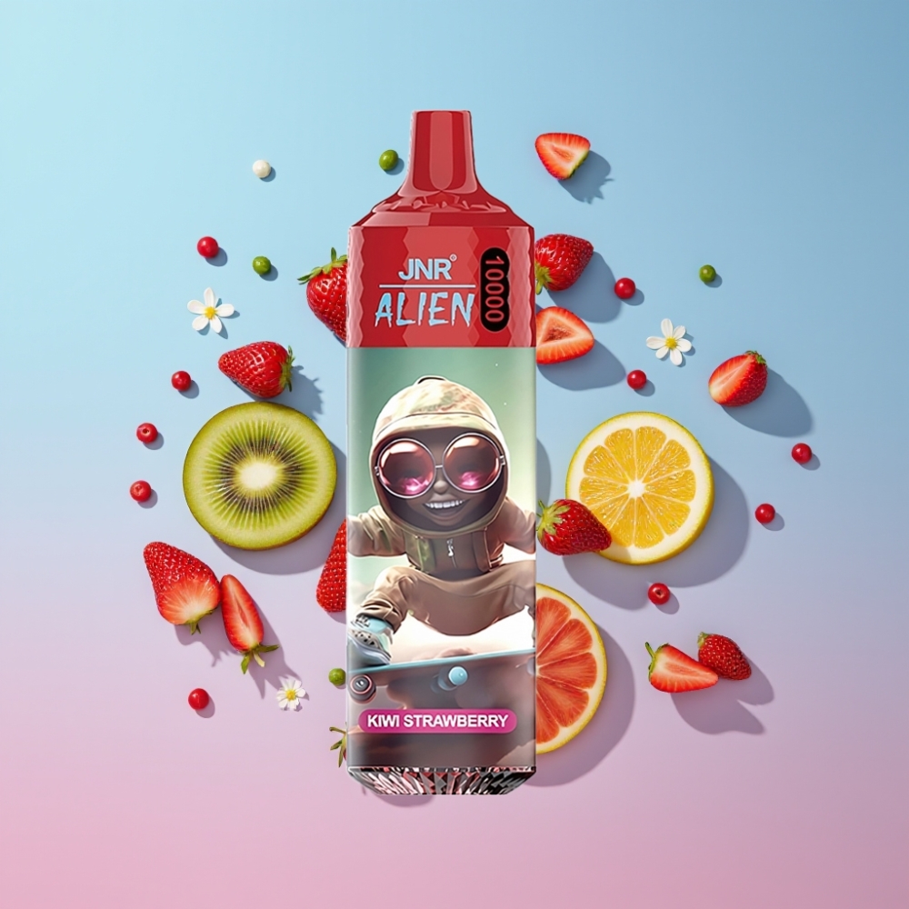 JNR Alien 10000 Puffs Kiwi-Jahoda 850mAh 20ml RGB