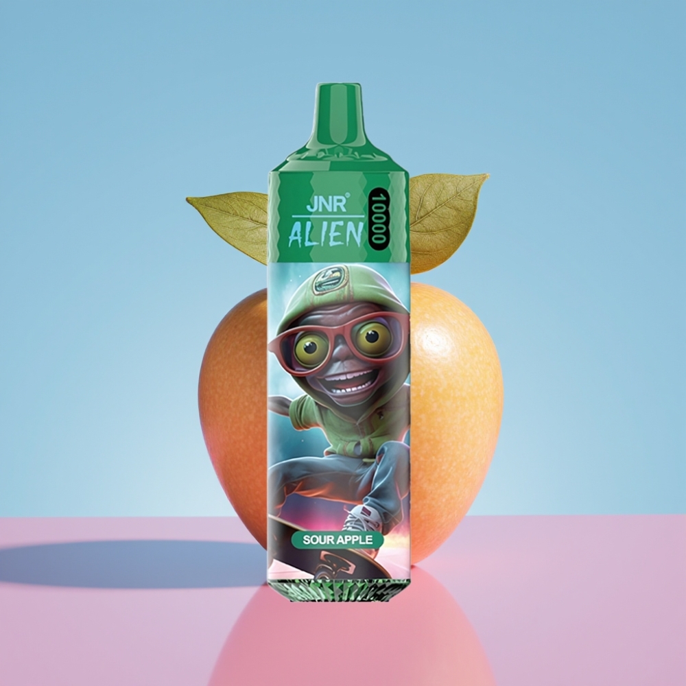 JNR Alien 10000 Puffs Kyslé jablko 850mAh 20ml Type-C RGB