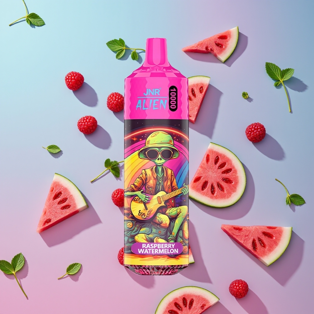 JNR Alien 10000 Puffs Malina Vodný Melón 850mAh 20ml RGB