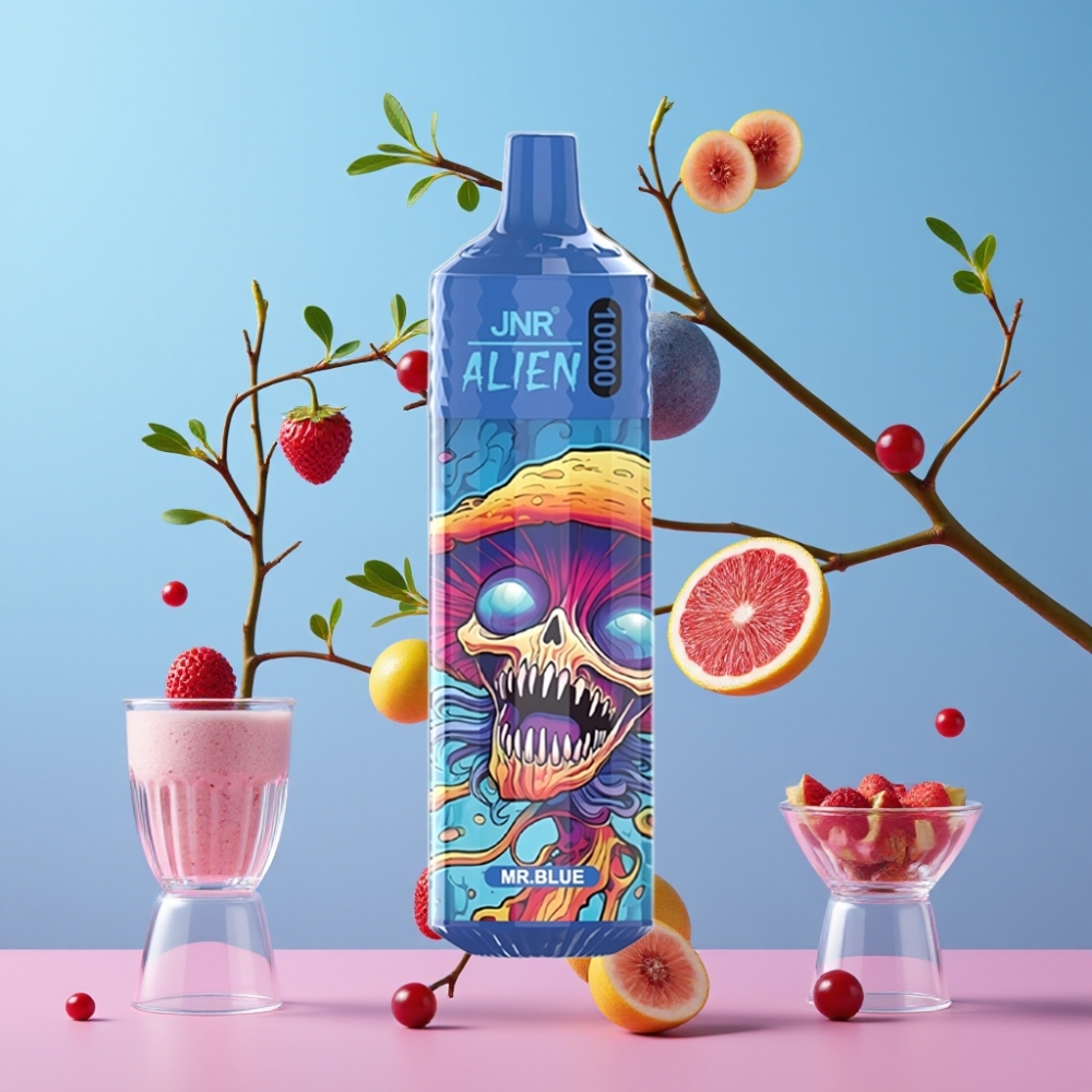 JNR Alien 10000 Puffs Modrý 850mAh 20ml Typ-C RGB