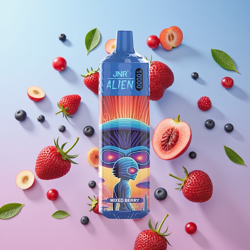JNR Alien 10000 Puffs Zmiešané Bobule 850mAh 20ml RGB