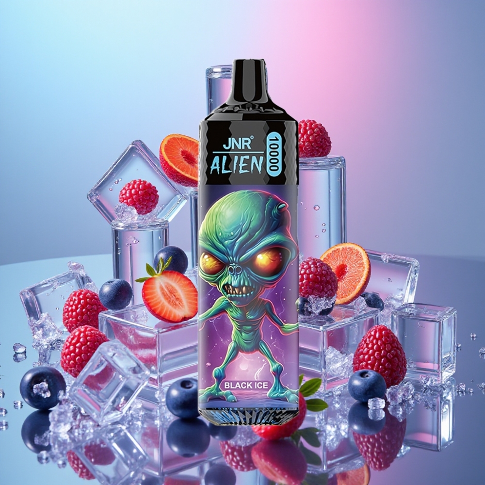 JNR Alien 10000 Puffs Čierny ľad 850mAh 20ml RGB