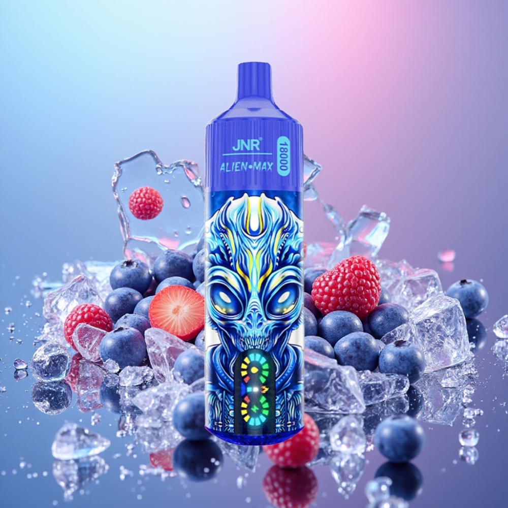 JNR Alien Max 18000 Puffs Borovica na ľade, Smart LED Display, Dual Mesh Coil, 28ml JNR Alien Max 18000 Puffs Borovica na ľade, Smart LED Display, Dual Mesh Coil, 28ml