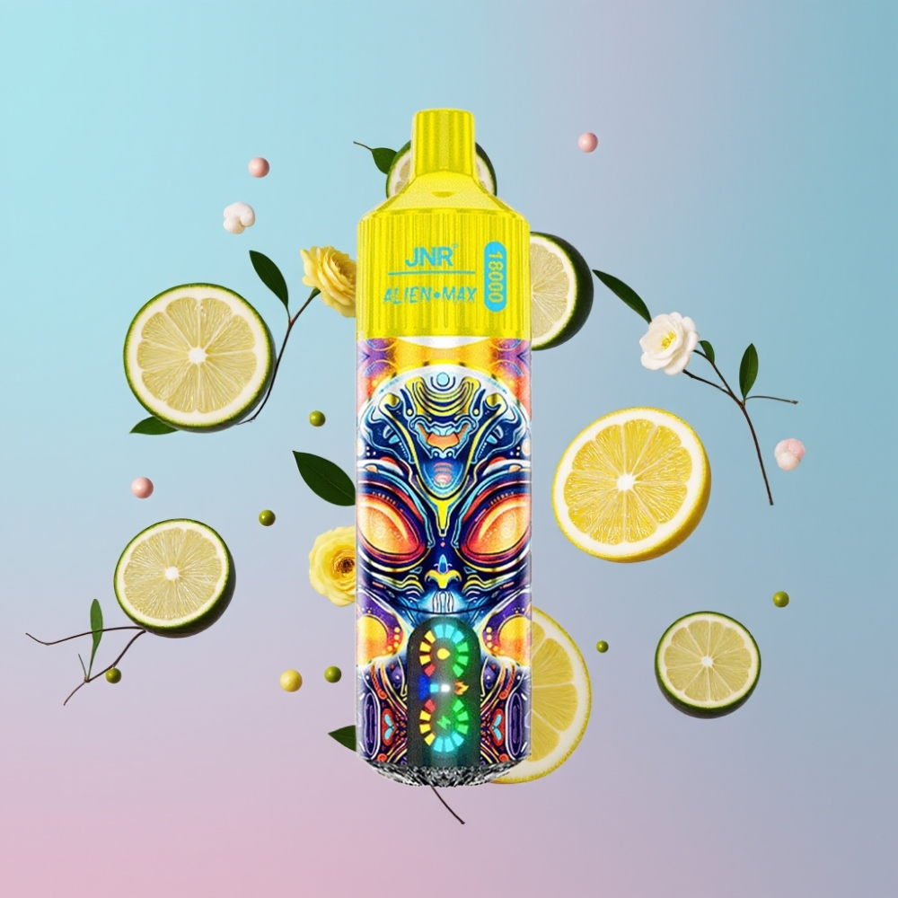JNR Alien Max 18000 Puffs Citrón & Limetka, Smart LED, Dual Mesh, 28ml, 850mAh JNR Alien Max 18000 Puffs Citrón & Limetka, Smart LED, Dual Mesh, 28ml, 850mAh