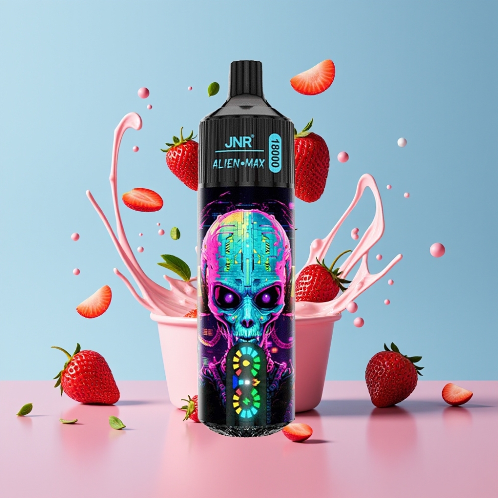 JNR Alien Max 18000 Puffs Hubba Bubba Jahoda, Smart LED, Dual Mesh, 28ml, 850mAh JNR Alien Max 18000 Puffs Hubba Bubba Jahoda, Smart LED, Dual Mesh, 28ml, 850mAh
