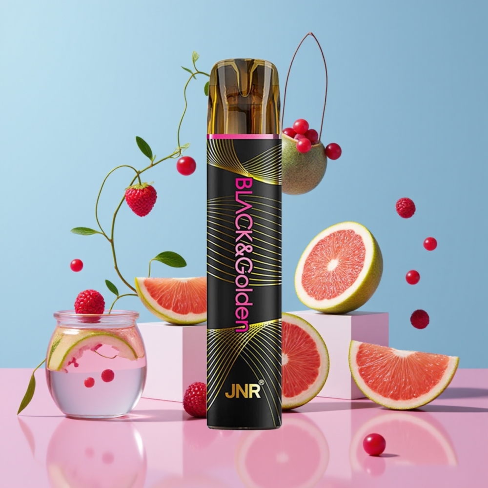 JNR Black&Golden 600+200 Puffs Disposable Vape Dáma zabijak 800 Puffs 550mAh 2ml
