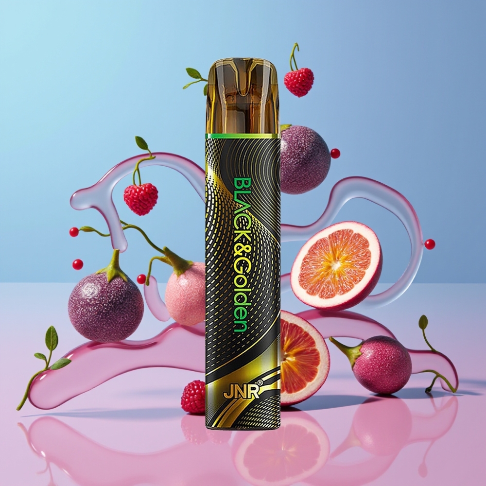 JNR Black&Golden 600+200 Puffs Disposable Vape Passion Monster 800 Puffs 550mAh 2ml TPD