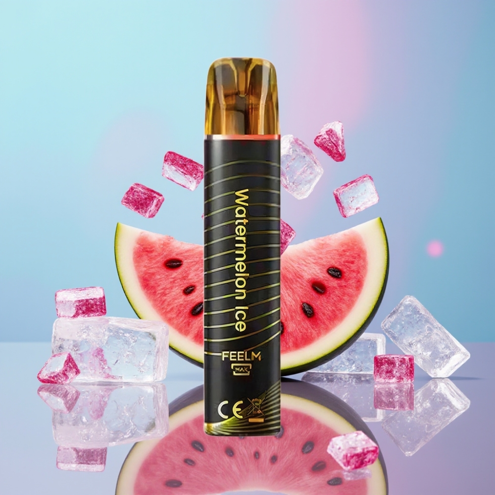 JNR Black&Golden 600+200 Puffs Jednorázová E-cigareta Melónový ľad 800 Puffs 550mAh 2ml