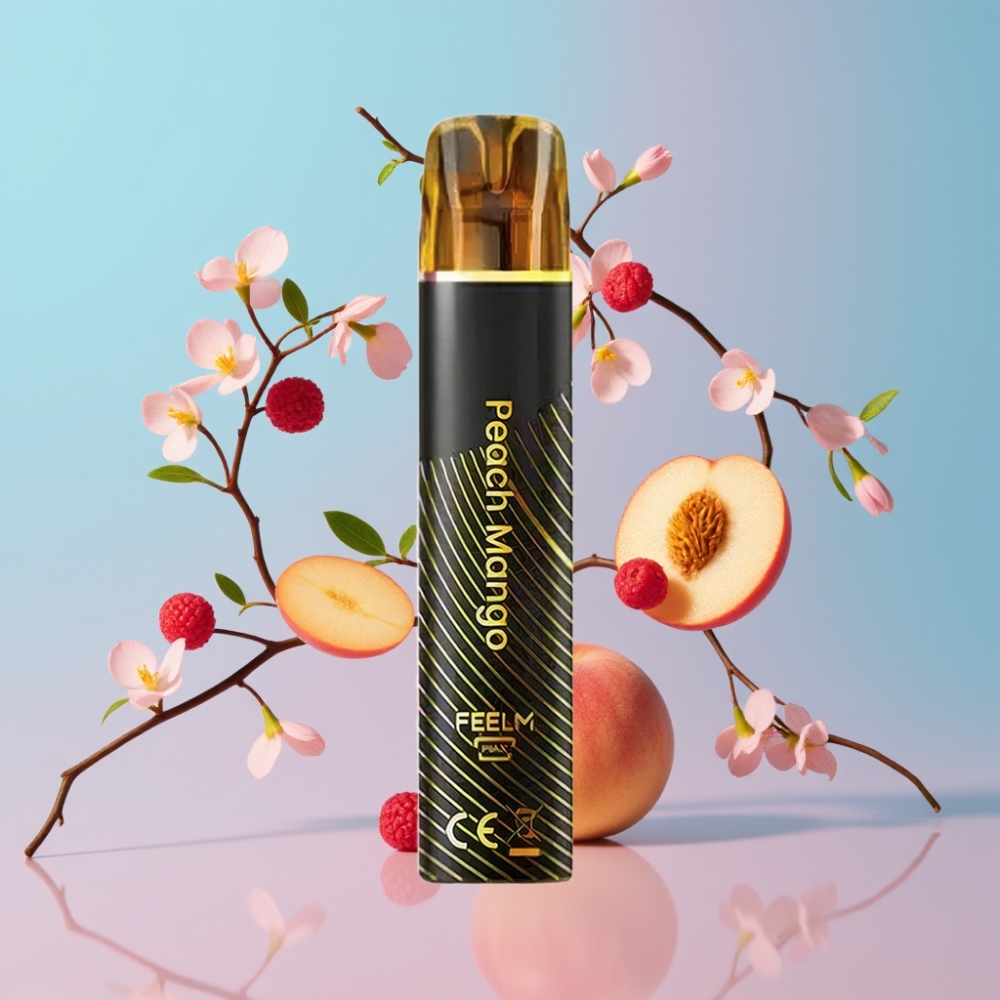 JNR Black&Golden 800 Puffs Broskyňa Mango 550mAh 2ml TPD